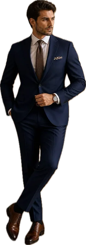 Ejemplo de traje formal para hombre